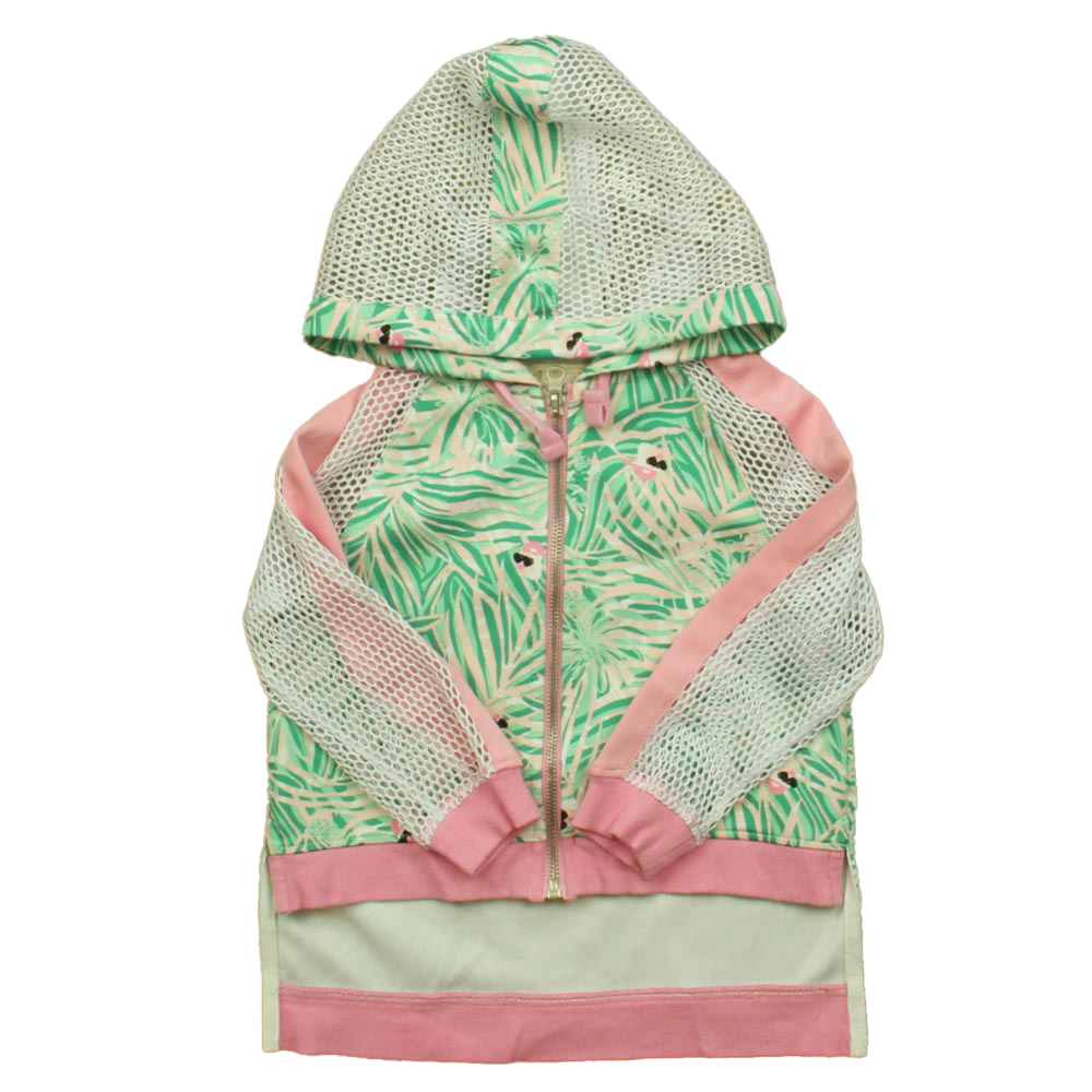 Kinderkind Girls Green | Pink Jacket size: 3T